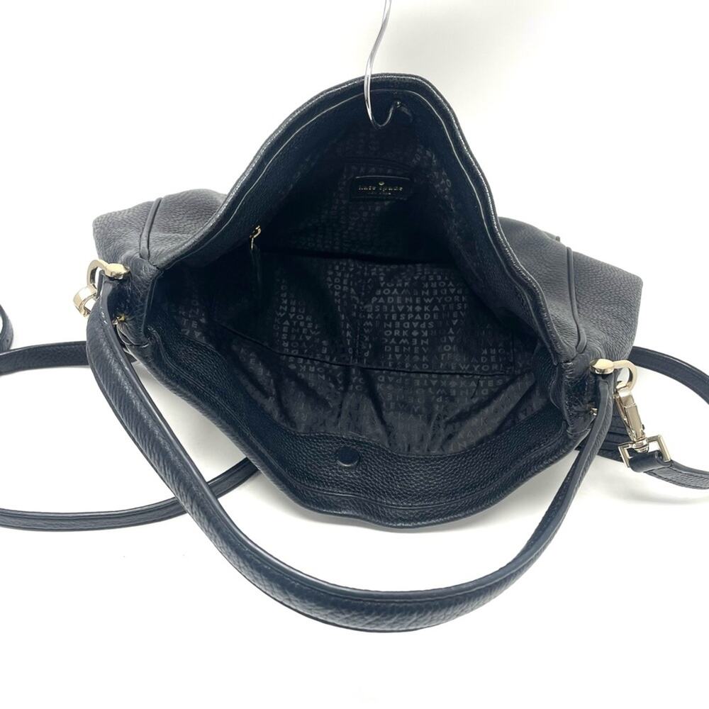 Kate Spade New York Michaela Chester Street Crossbody Tote Bag in Black Leather - Picture 11 of 13